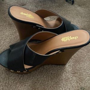 Never been worn black platform shoes